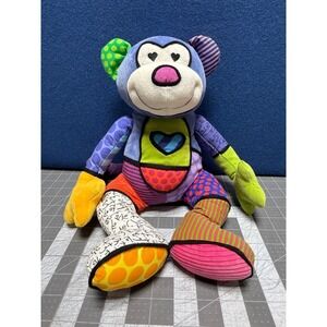 16" ROMERO BRITTO POPPLUSH 2010 ENESCO 4024913 TEDDY BEAR STUFFED ANIMAL PLUSH